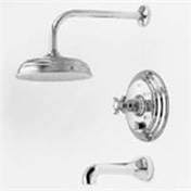 Antique Copper Tub and Shower Trim Set N495