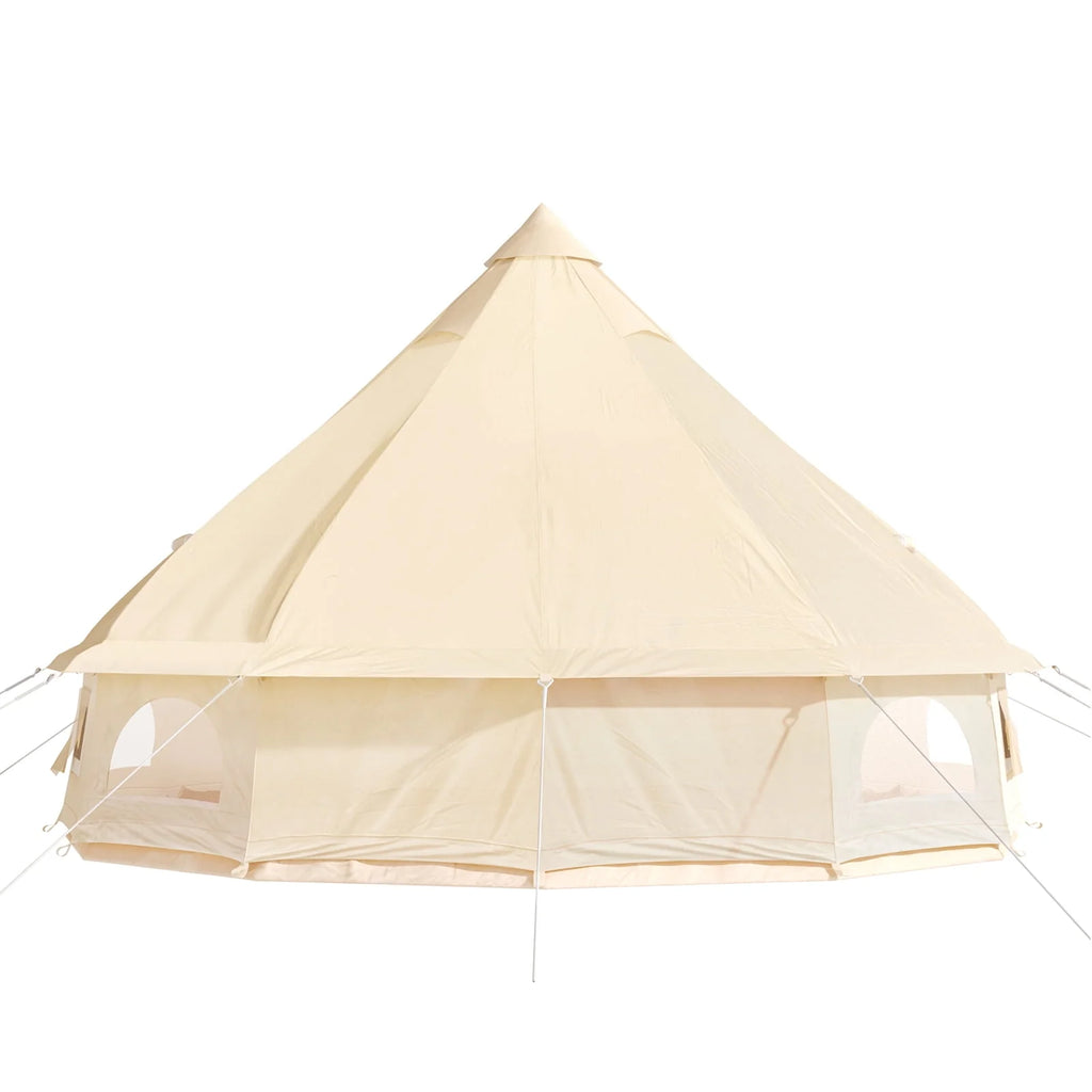 Canvas Bell Tent with Stove Jacket Waterproof 4 Seasons W46120
