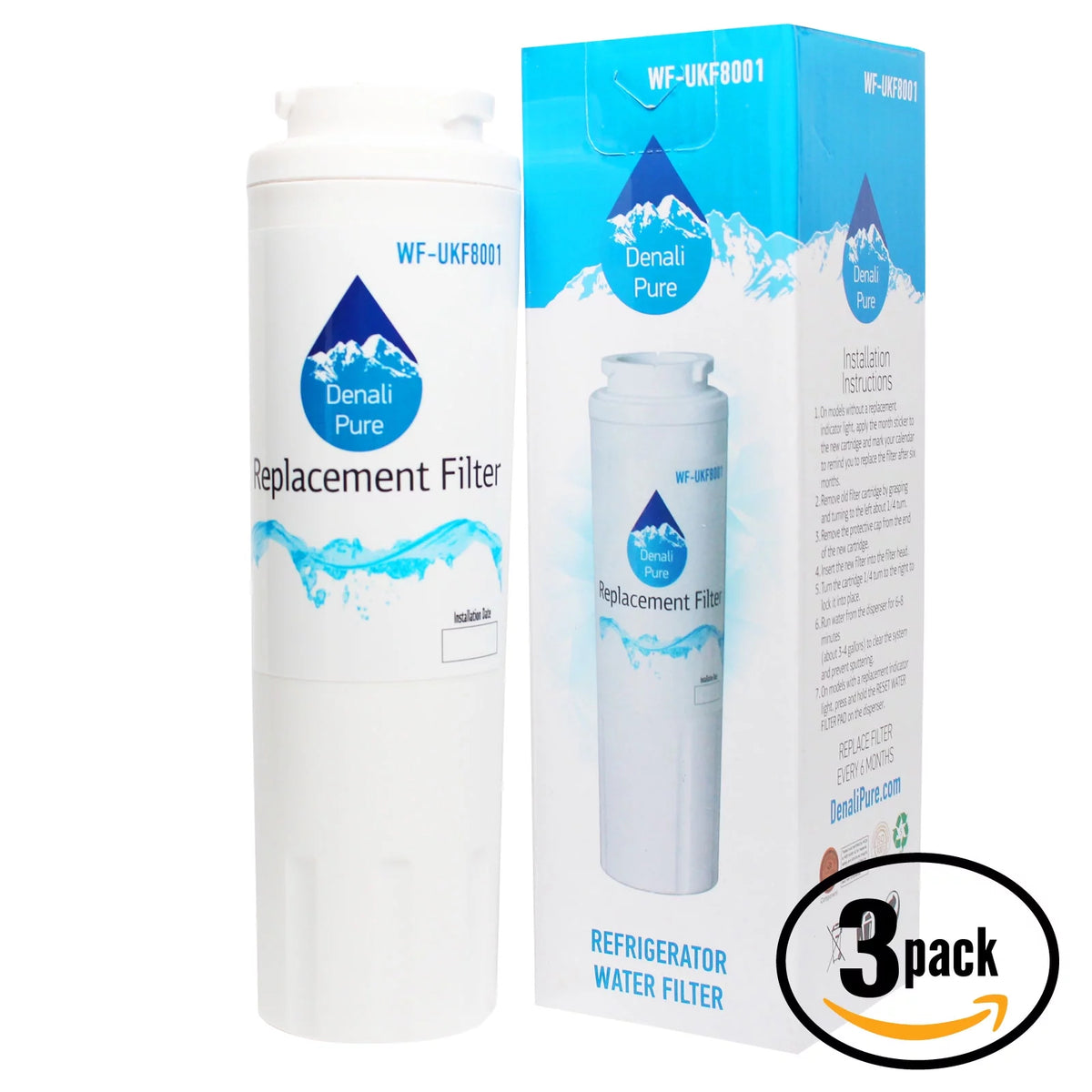3-Pack Refrigerator Water Filter C588