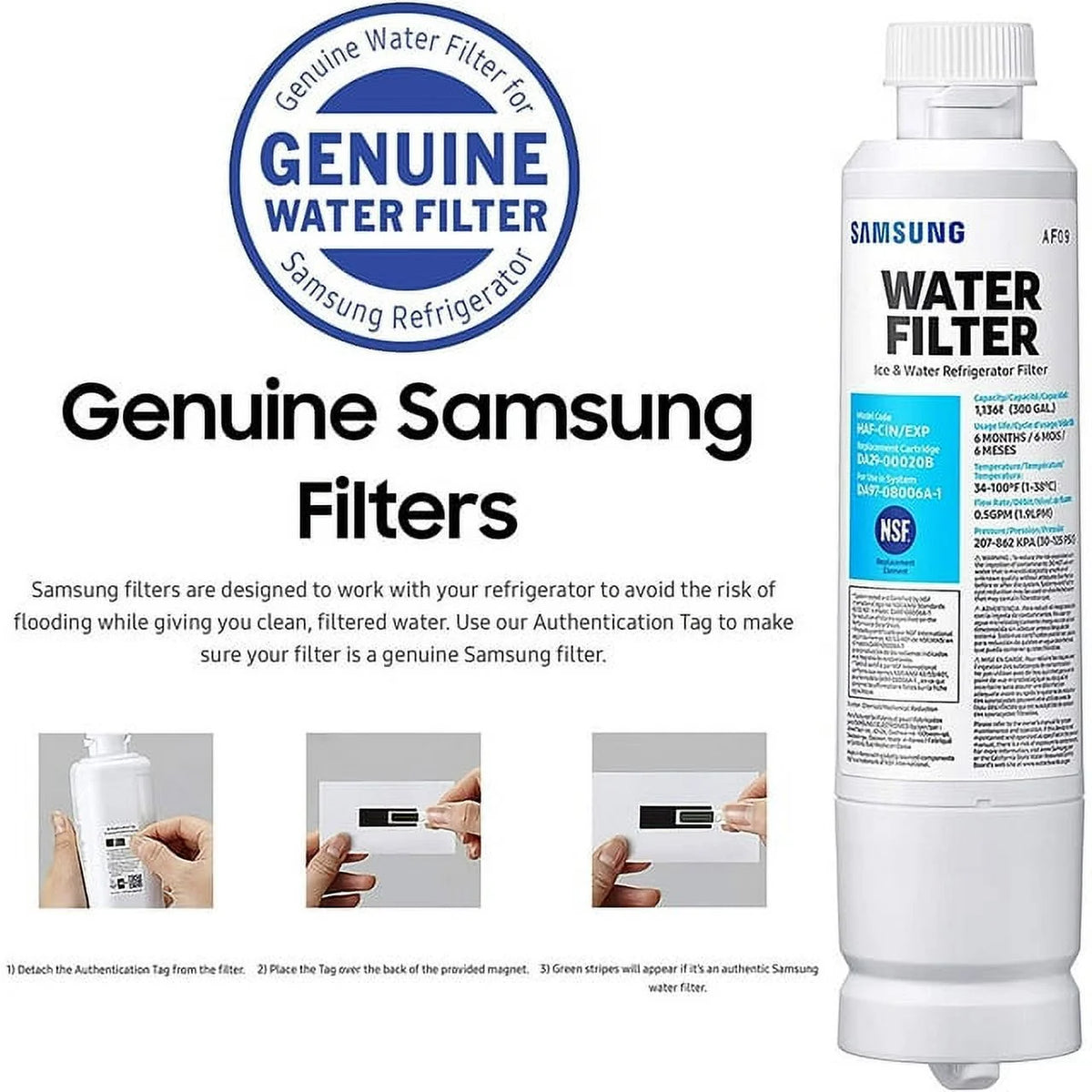 Refrigerator Water Filter (Pack of 3) Y114370