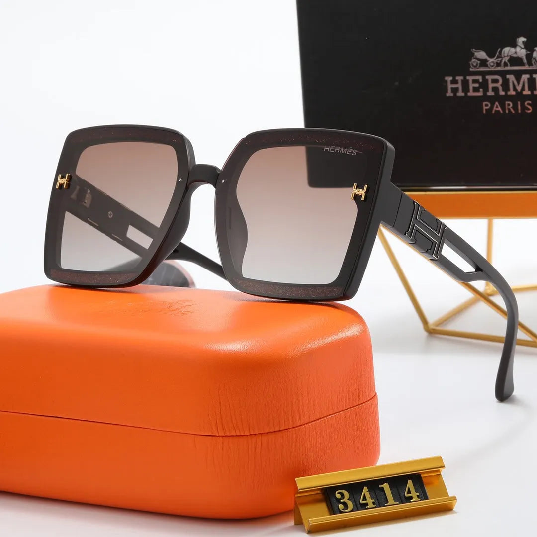 Fashion Big H Hollow Temple Polarized Sunglasses C554988
