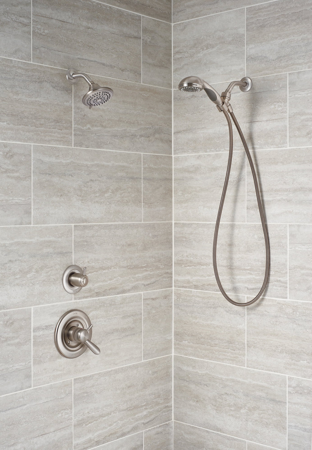 5-Spray Single Handle Shower Faucet in Stainless U7393