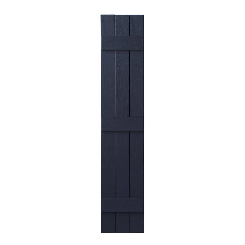 Dark Navy 59x22 H x 11x22 W Closed Board and Batten Shutter X710