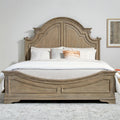 King Panel Bed in Weathered Bisque V618