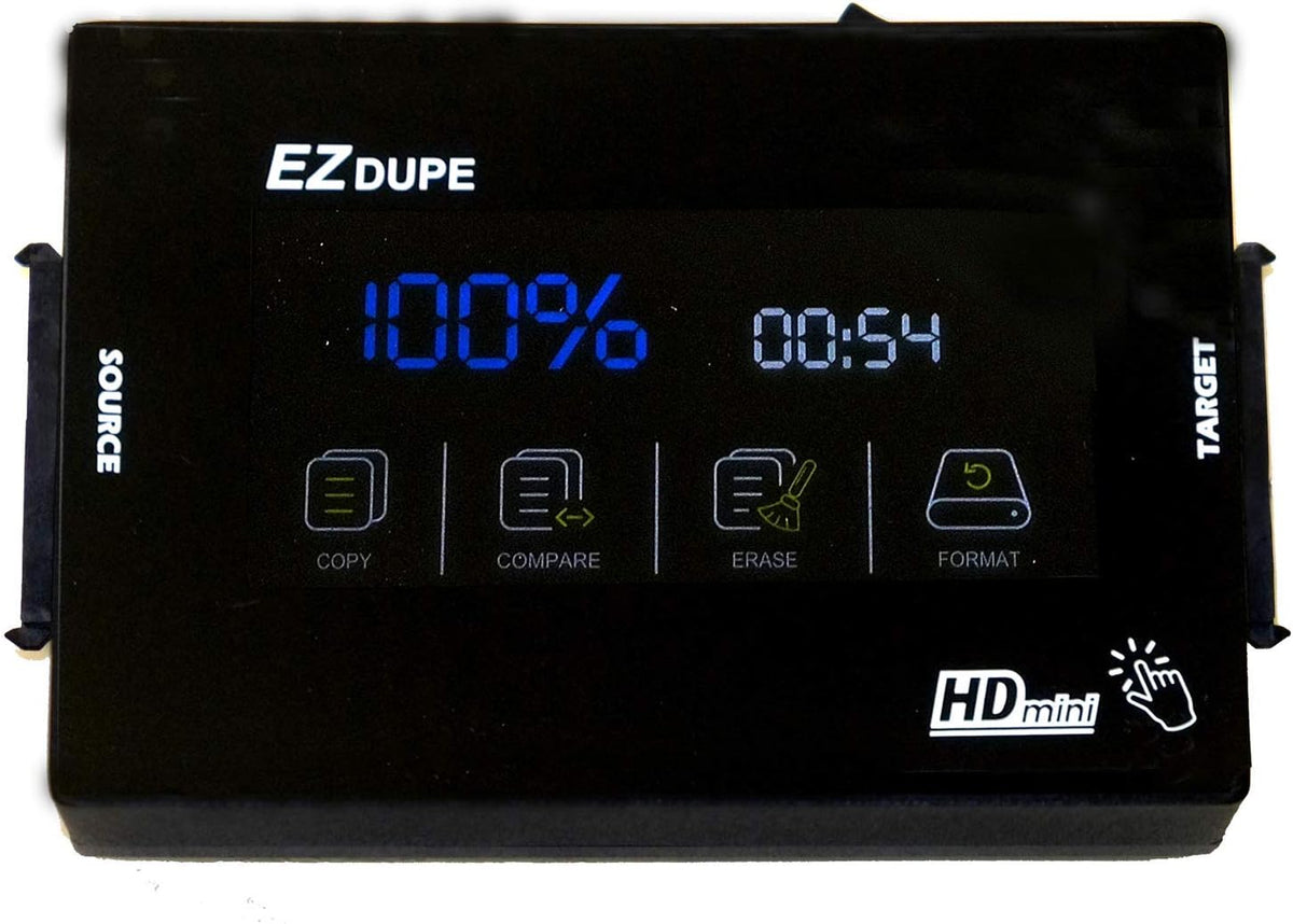 Hard Drive Duplicator with Touch Screen for 3.5 & 2.5 SATA HDD SSD P7757