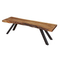 Solid Wood Dining Bench in Natural Acacia Q94590