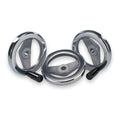 2-Spoke Handwheel, Aluminum, Diameter 250 mm, Bore Dia. 0.875 inch, Fixed Grip, Thermoset L17398