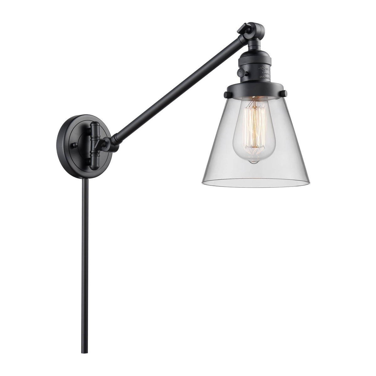 Black Swing Arm Lamp A5619