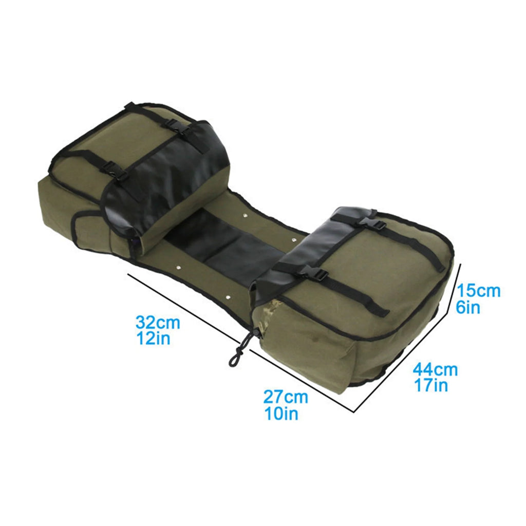 Canvas Waterproof Motorbike Saddle Bag W4136