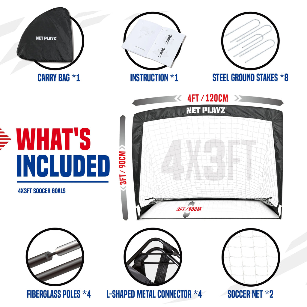 Pop-up Soccer Goals Set of 2 O71653