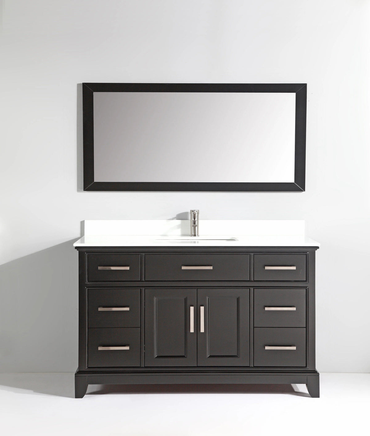 60 in. Espresso Sink Vanity & Mirror B97210