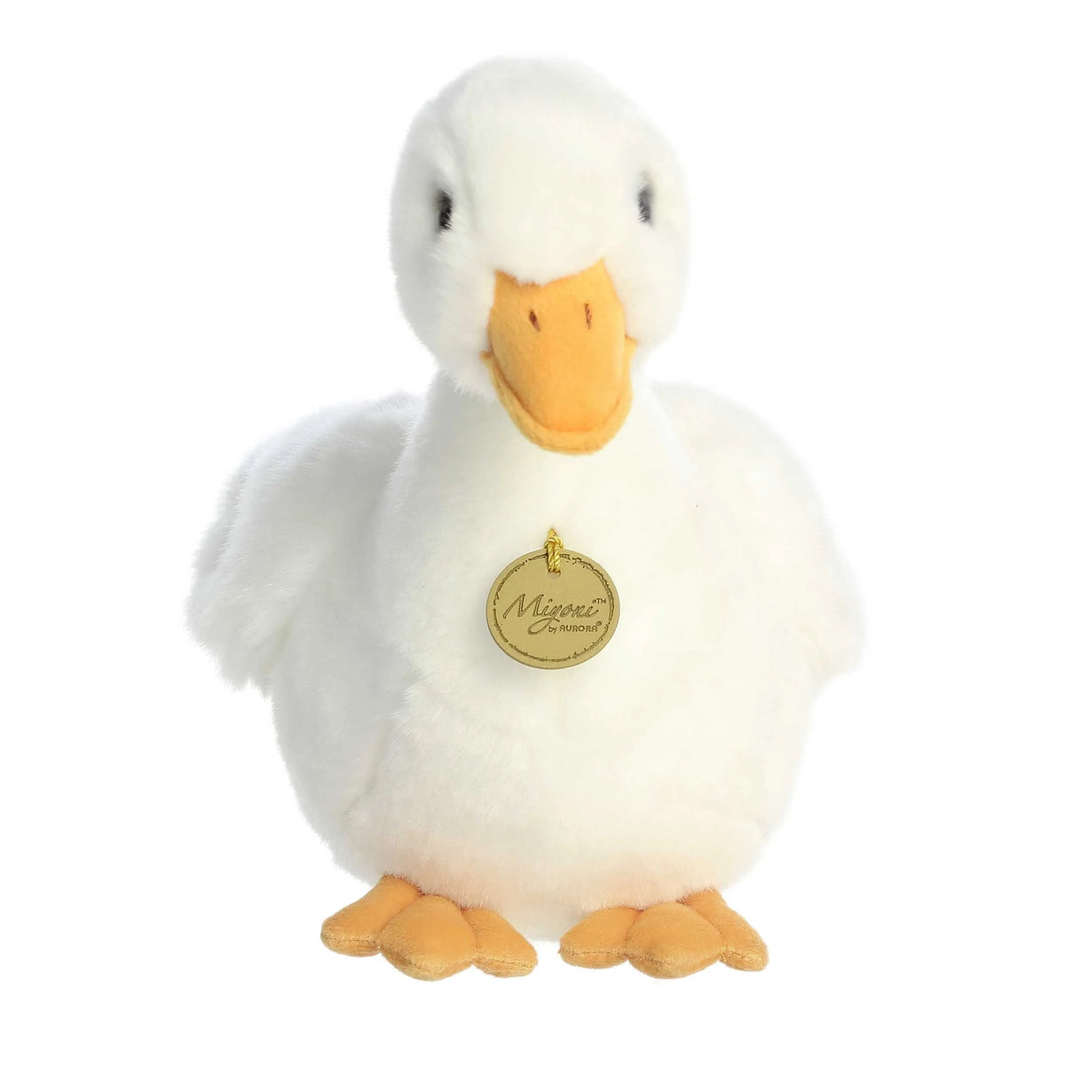 11" White Stuffed Animal Duck H15517