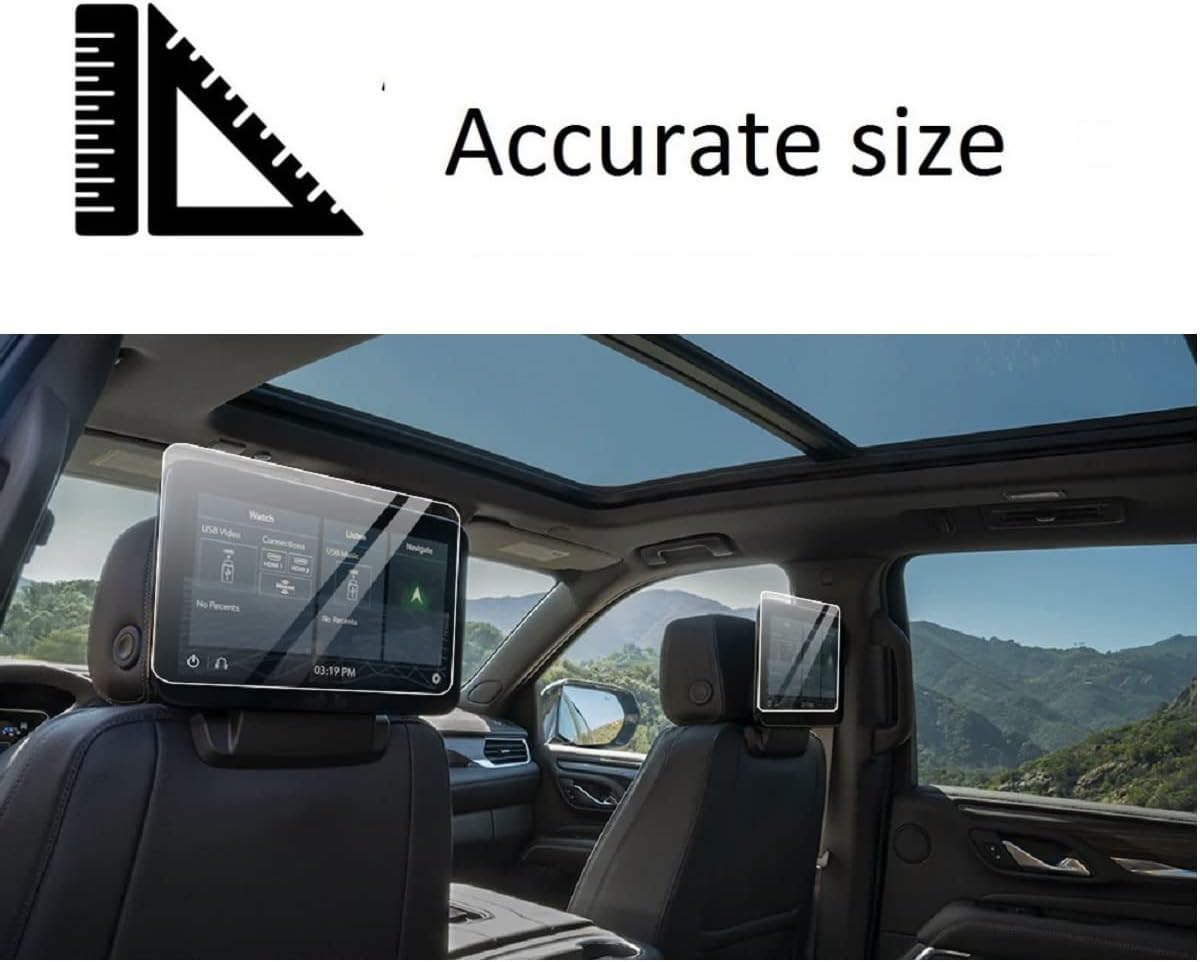 Tempered Glass Screen Protector 2 Pack for 12.6-inch Rear-Seat Media Touch-Screens Y7845