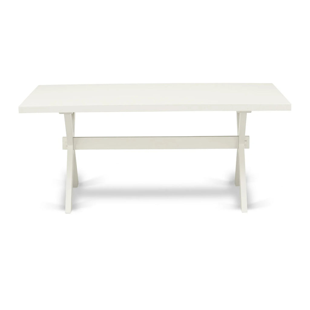 9 Piece Kitchen Table Set with 8 White Chairs O593