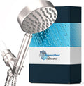 Polished Chrome 2.5 GPM Handheld Shower Head with Hose and Brass Holder A760