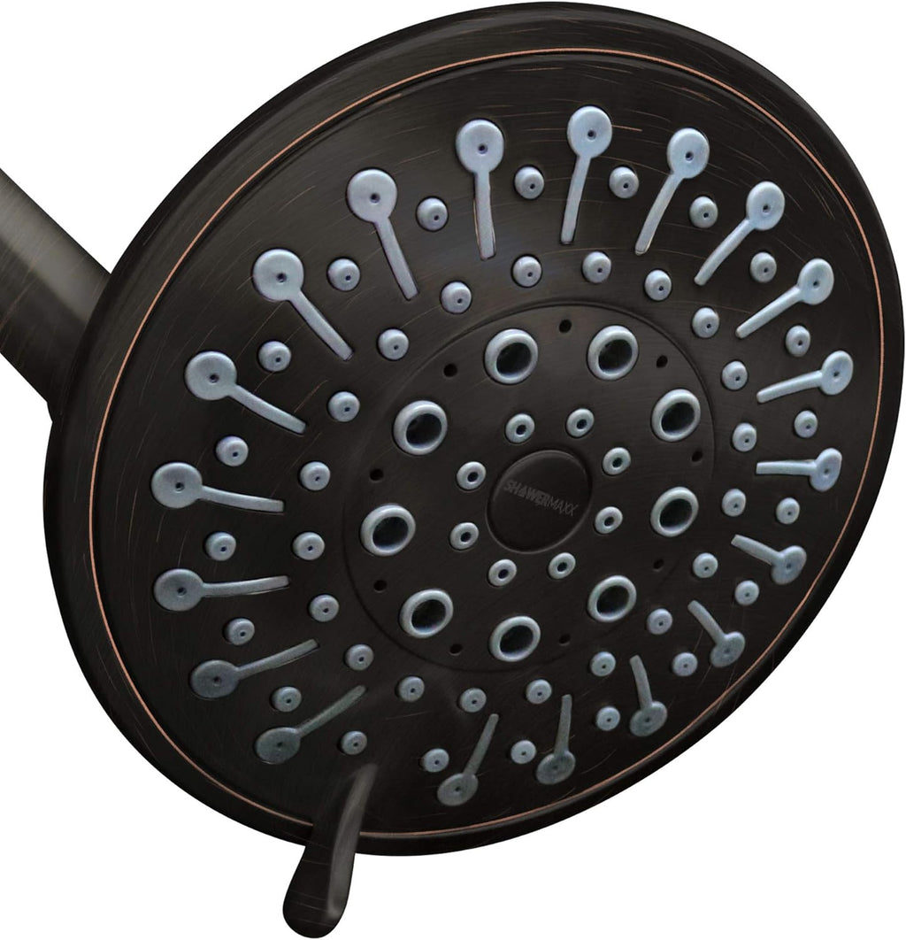 Polished Brass/Gold 5 inch Adjustable High Pressure Shower Head, Pack of 2 N21456