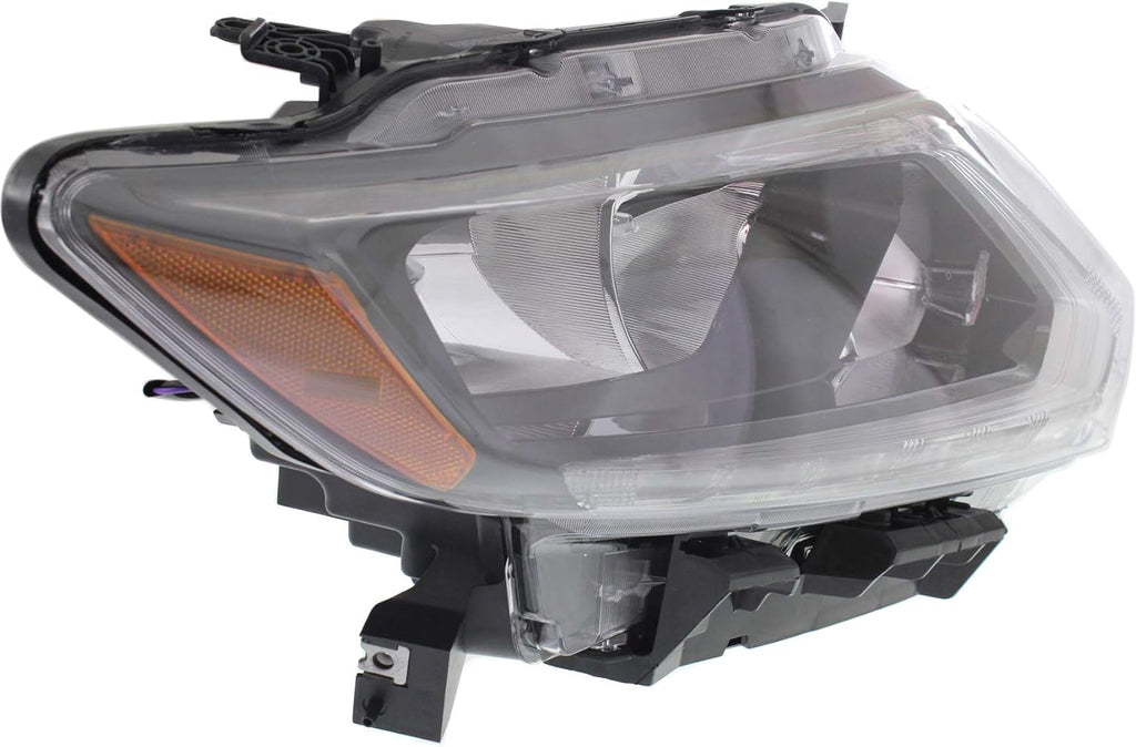 Headlight Assembly Compatible with 2014-2016 Nissan Rogue Halogen Passenger Side W3408