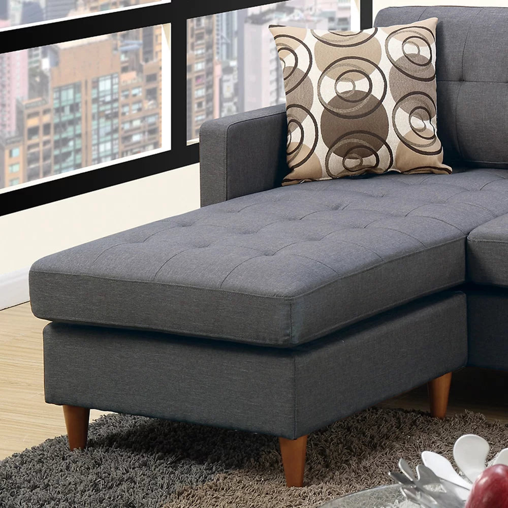 Blue Grey 2 Piece Sectional Sofa T6993