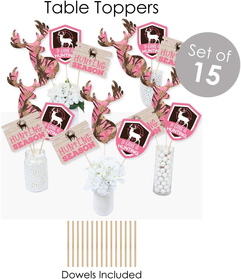 Pink Gone Hunting Deer Hunting Camo Banner Decoration Kit G792298