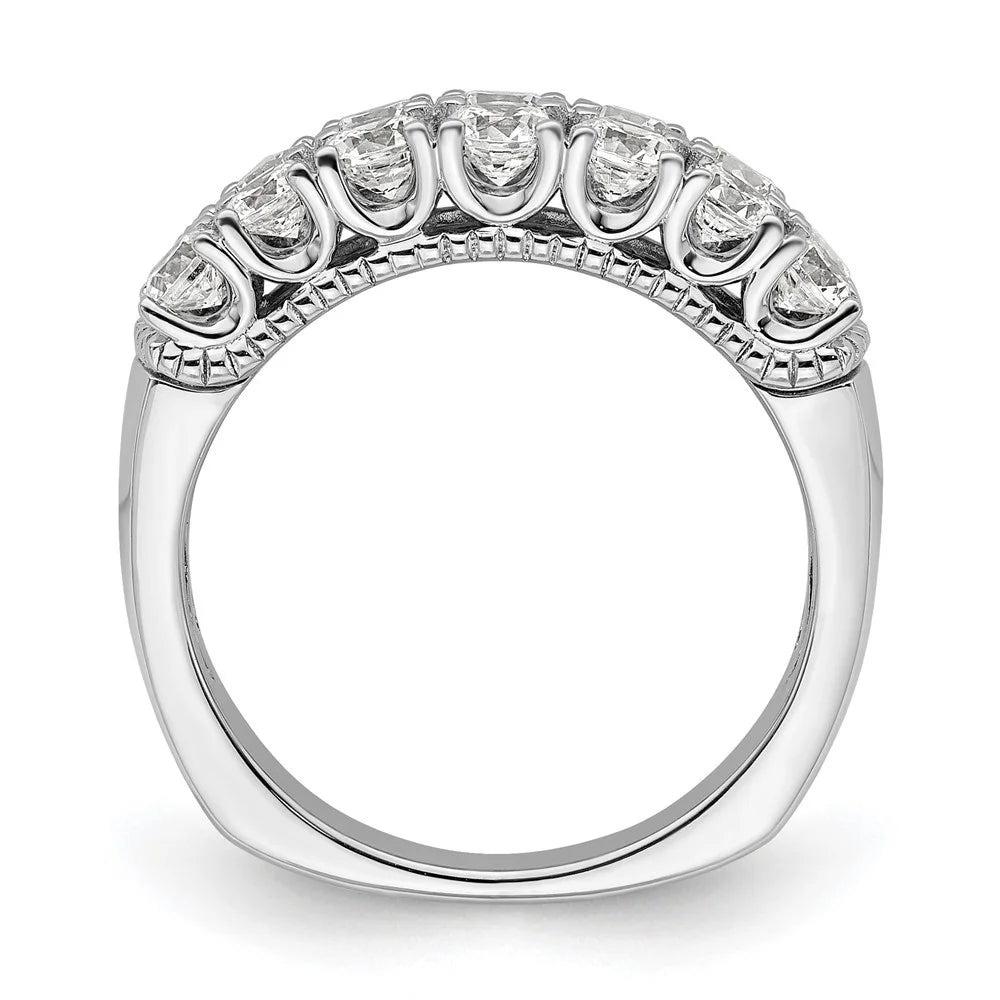 14k White Gold Lab Grown Diamond Band Z18360