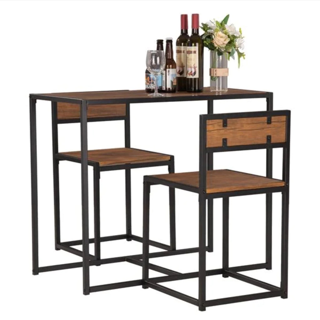 Wood Breakfast Table and Chair Three-Piece Q34289