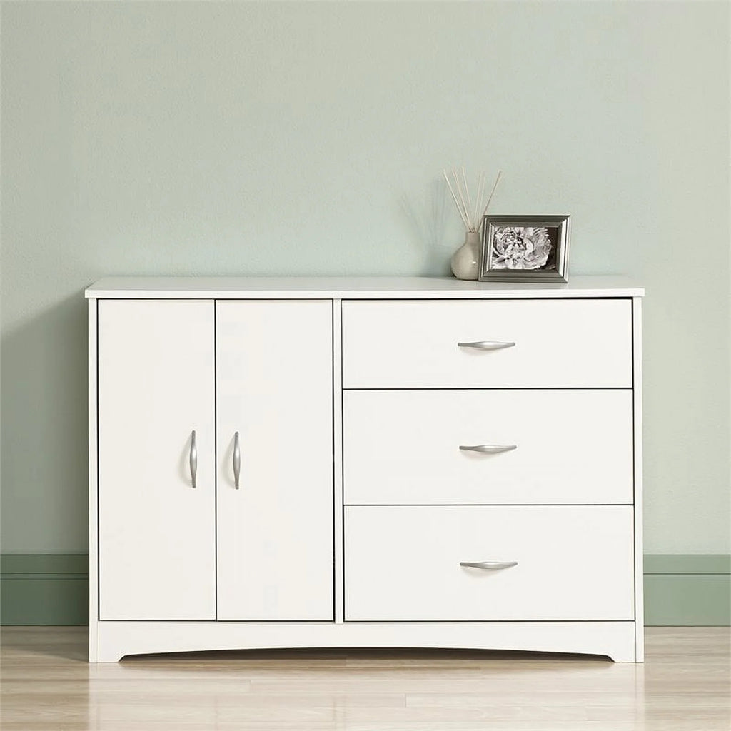 Engineered Wood 3-Drawer Dresser in Soft White G7741