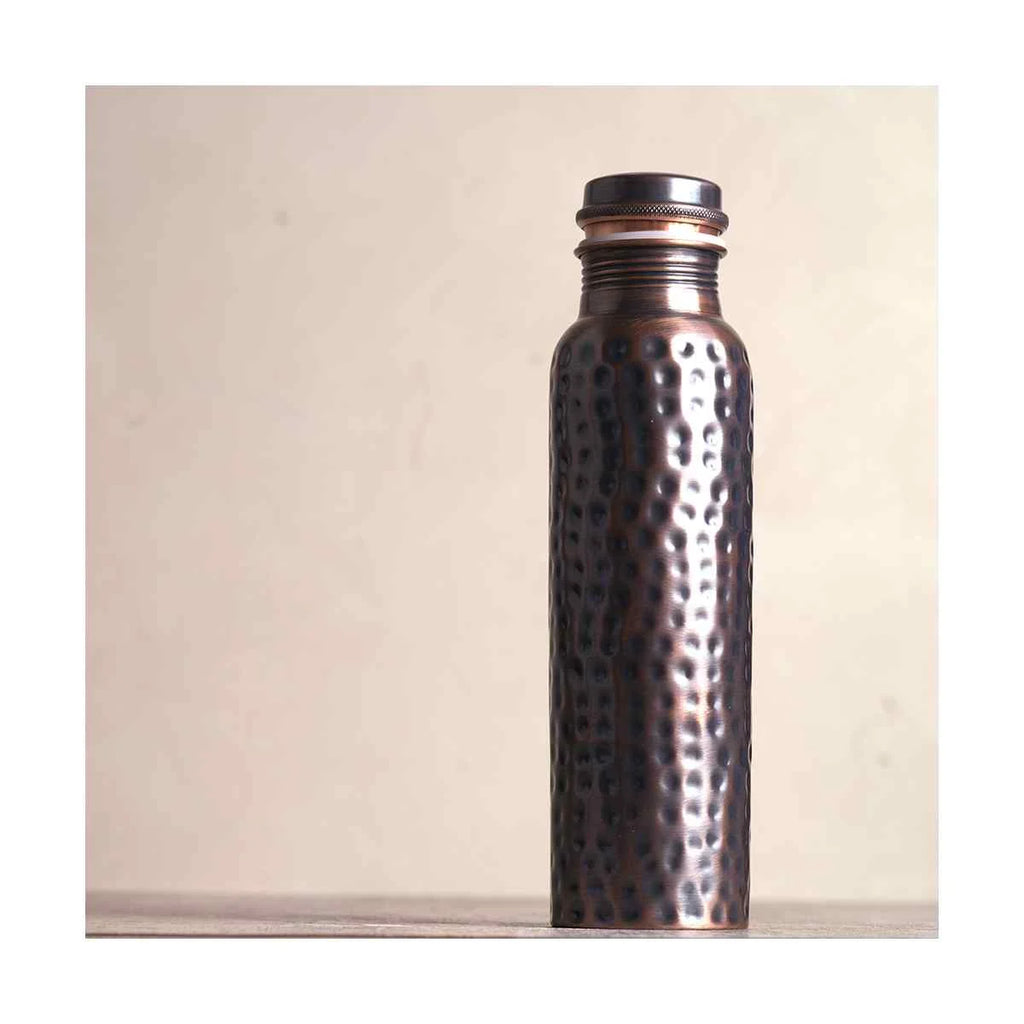 Hammered Copper Water Bottle (34oz) B2307