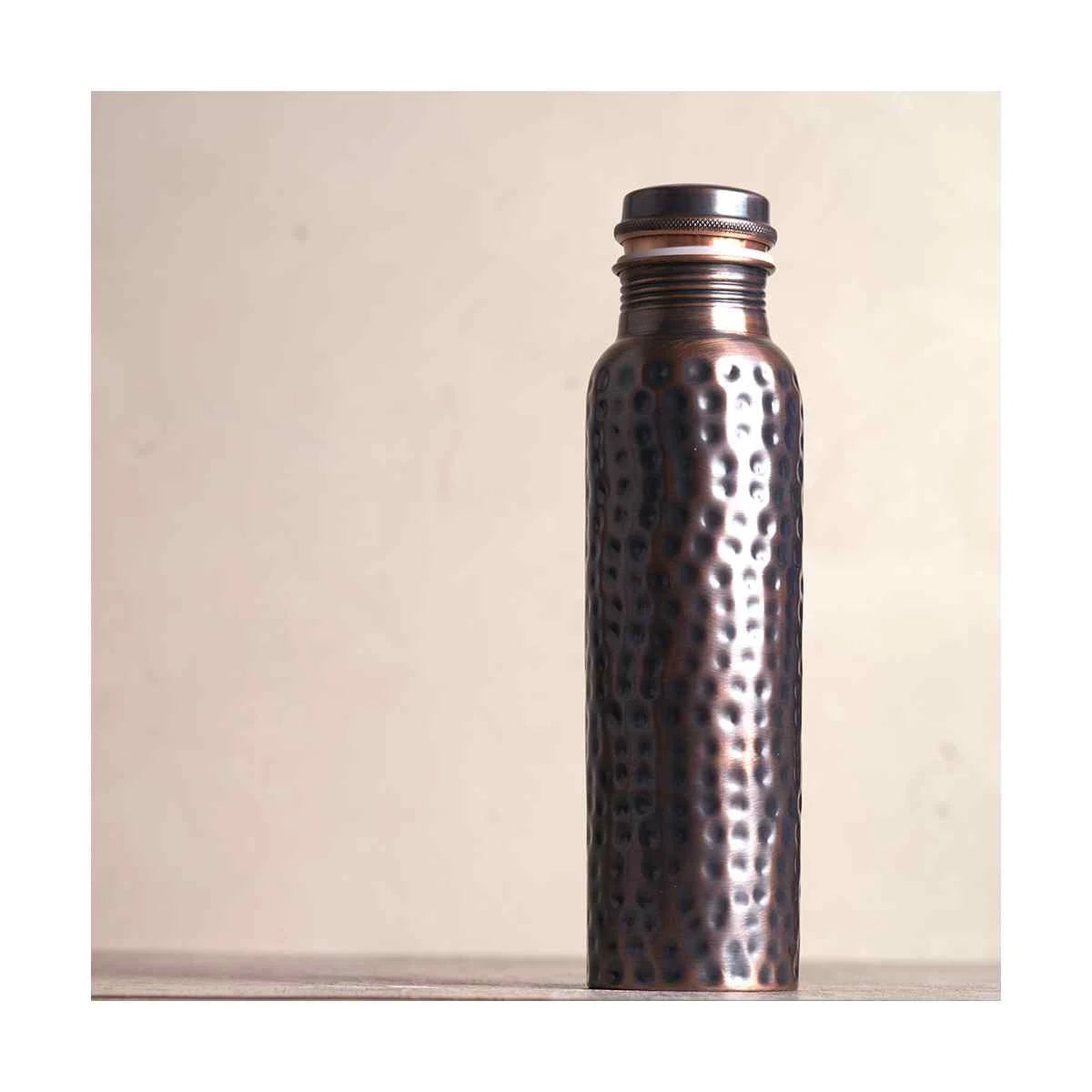 Hammered Copper Water Bottle (34oz) B2307