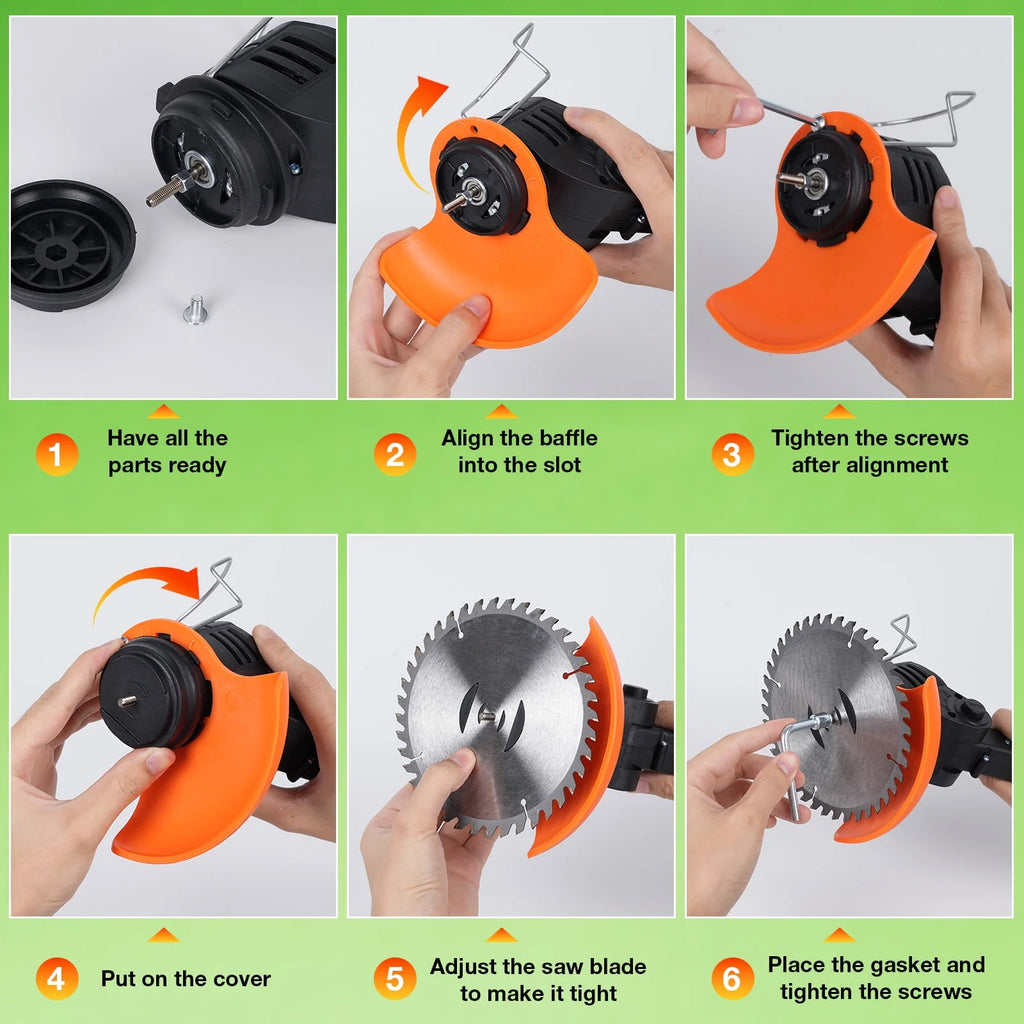 Cordless String Trimmer with 3 Cutting Blades W5452
