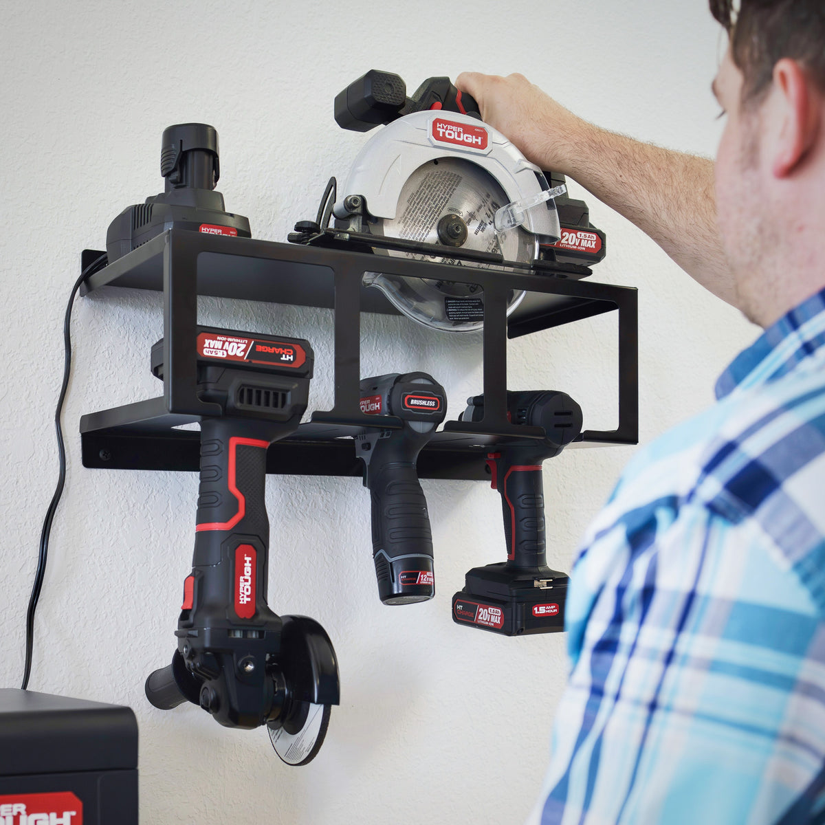 Steel Power Tool Hanger, 17.7-inch, 32-lb. Capacity Z17005