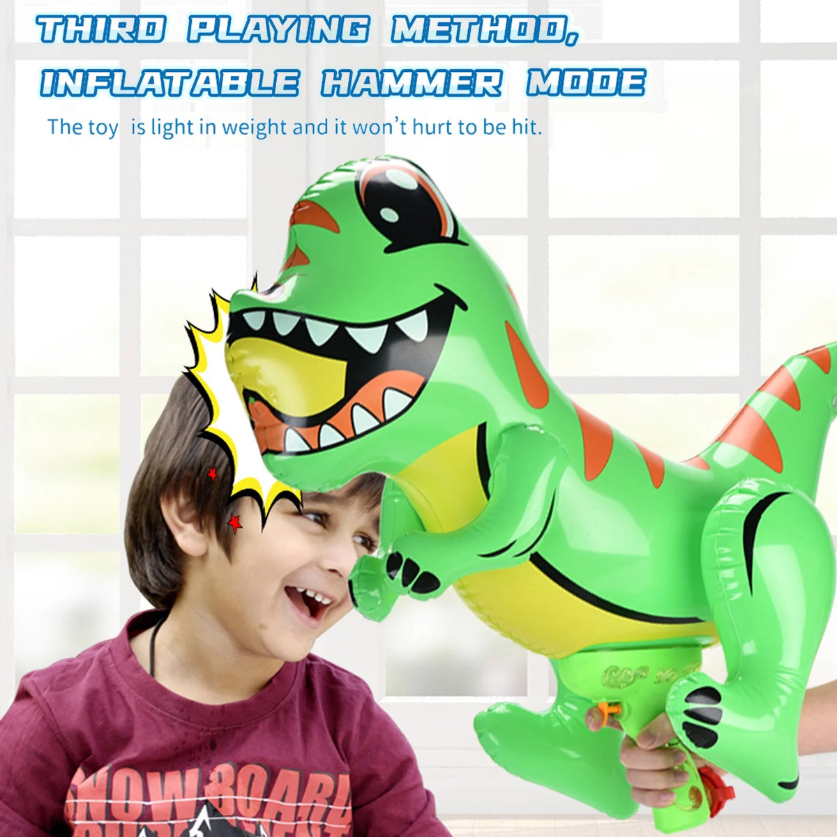 Green Dinosaur Inflatable Hammer P6838