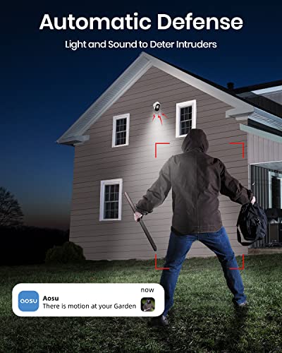 Outdoor Wireless Security Cameras 4-Cam-Kit 2K Color Night Vision Z281641