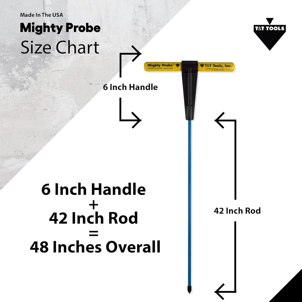 60-Inch Insulated Metal Soil Probe with T-Handle B1656