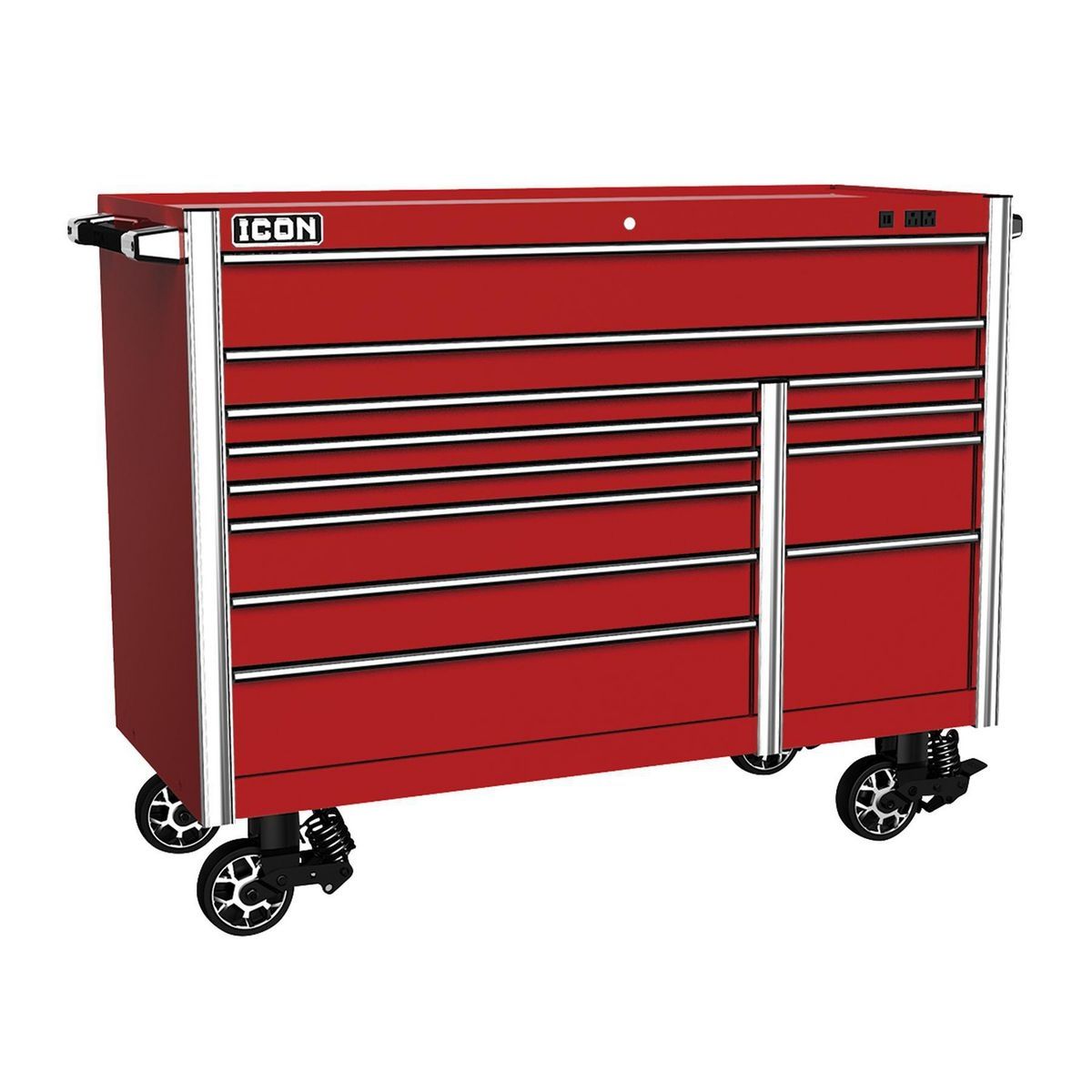 56 in. x 25 in. Red Roll Cab W349656