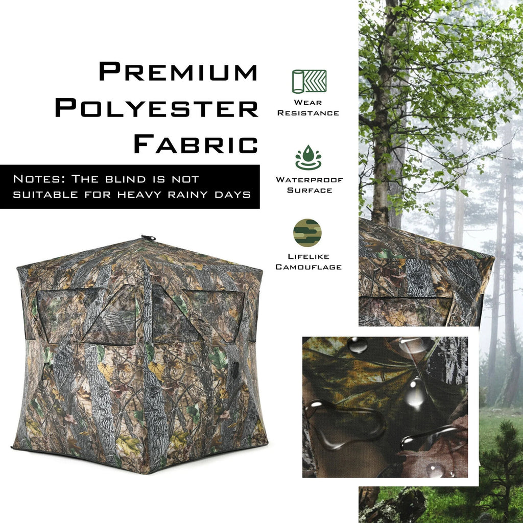 Portable 3 Person Pop-Up Hunting Blind with Carrying Bag B446