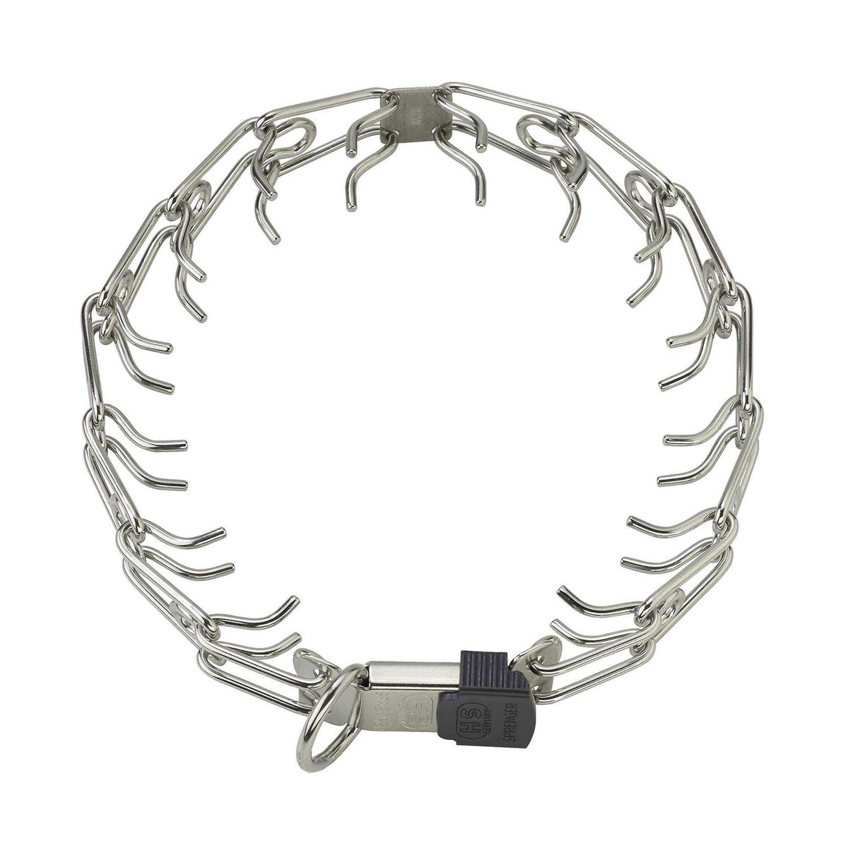 Stainless Steel Prong Dog Collar with ClicLock Buckle F8037