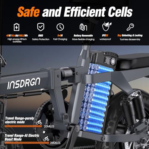 Electric Bike with 500W Motor and 499Wh Removable Battery O785