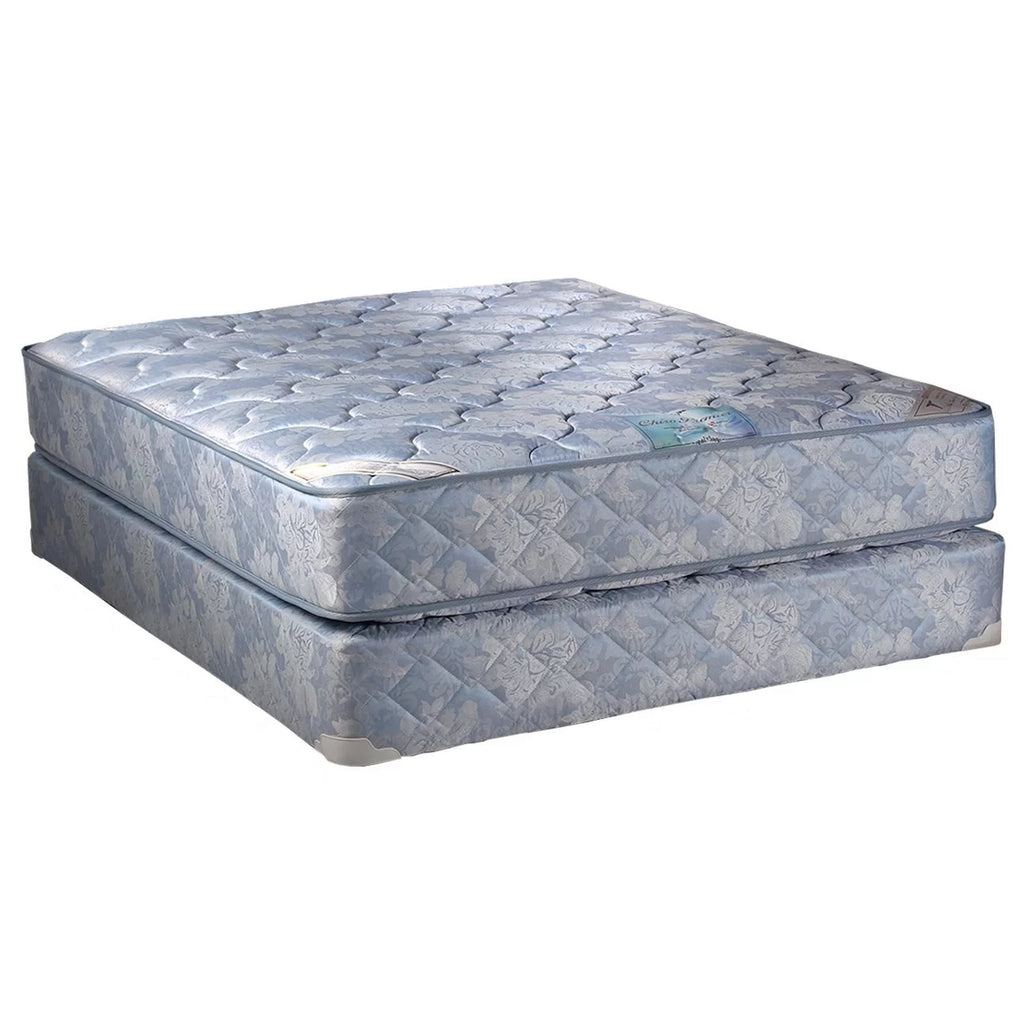 Blue Queen Mattress Set with Bed Frame W295788