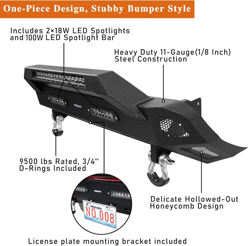 Tacoma Rear Bumper w/Sensor Holes + Front Bumper Kit L8058