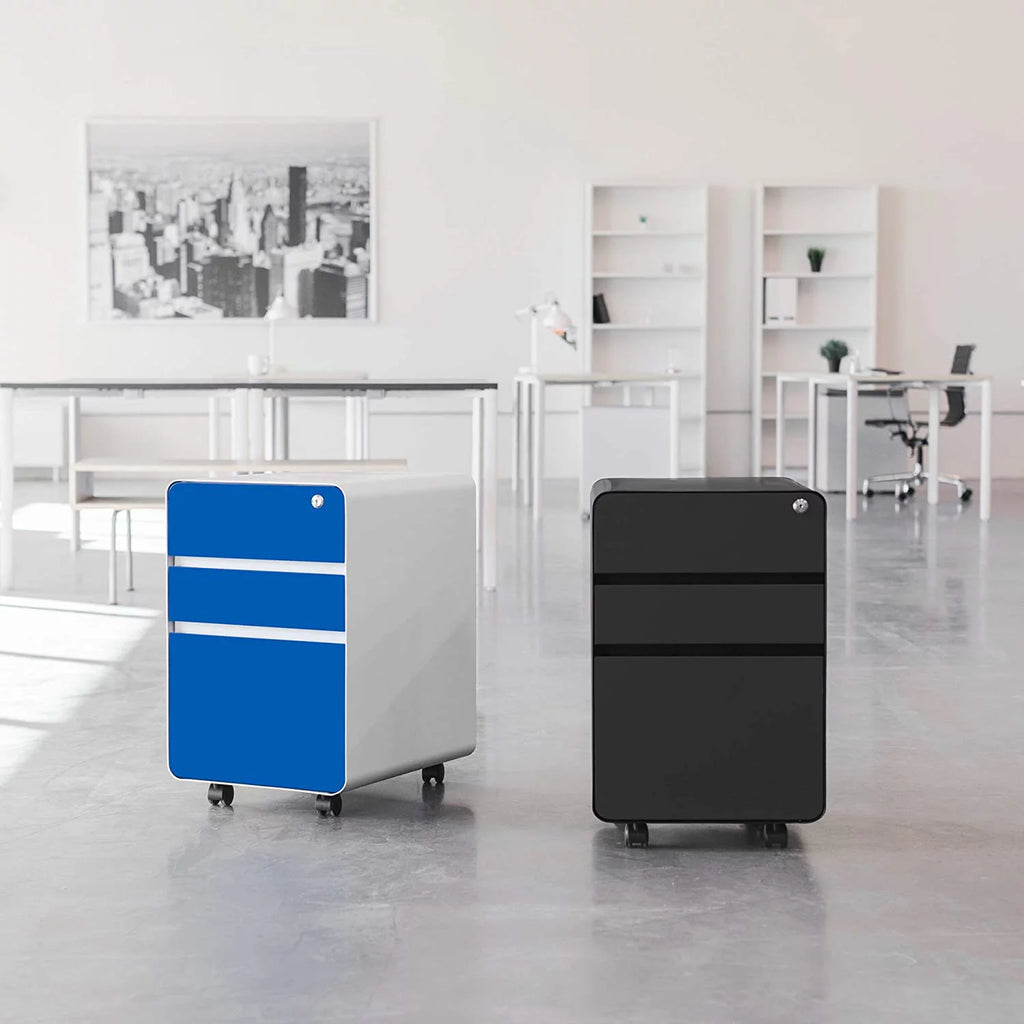 3 Drawer Metal File Cabinet with Lock B7476