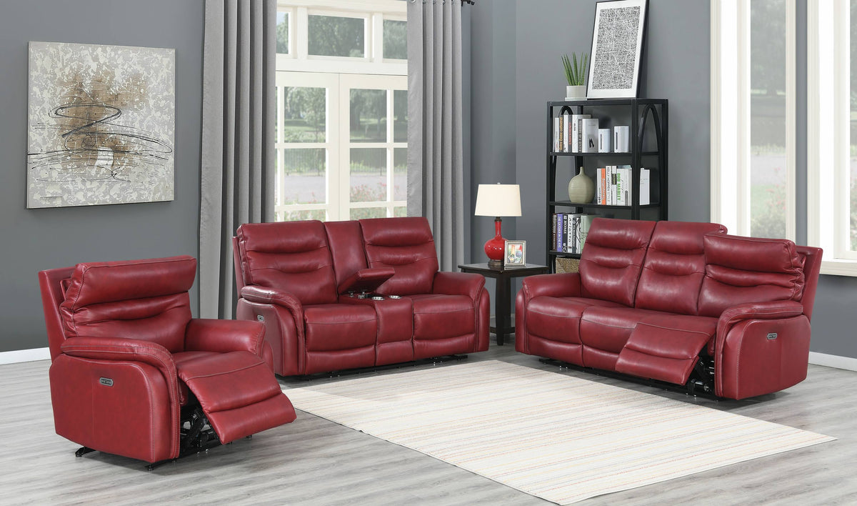 Dark Red Power Recliner Chair W191169