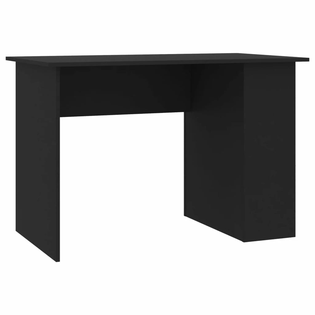 Black Computer Desk with Storage Shelves K250631