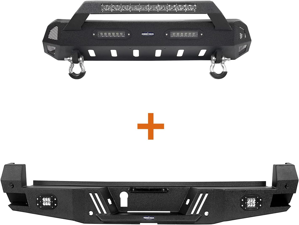 Tacoma Rear Bumper w/Sensor Holes + Front Bumper Kit L8058