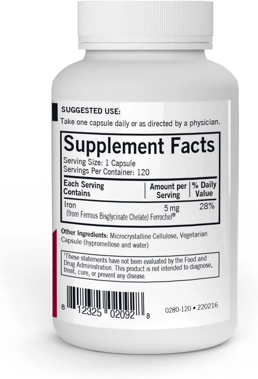 Iron 5mg 120 Capsules T341