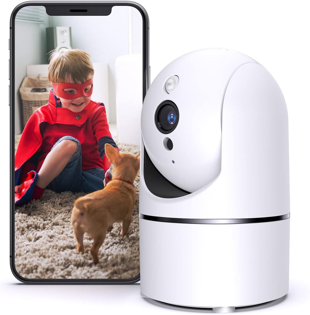 2K Indoor Baby Monitor Camera with Motion Detection, Two-Way Audio, IR Night Vision, Pack of 2 G91704