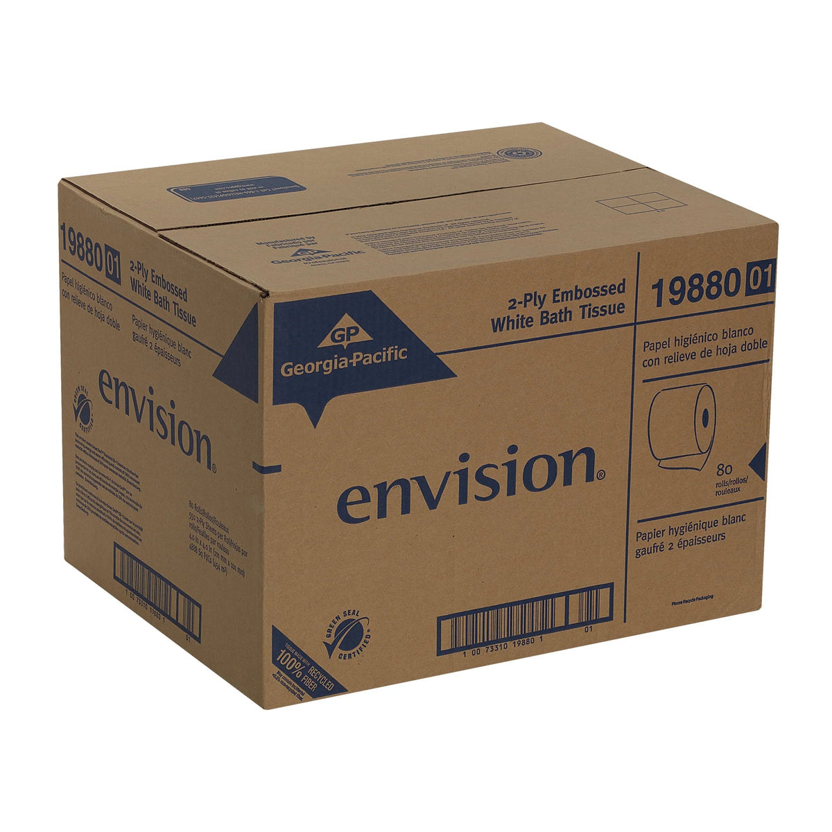 White 2-Ply Bathroom Tissue J55705