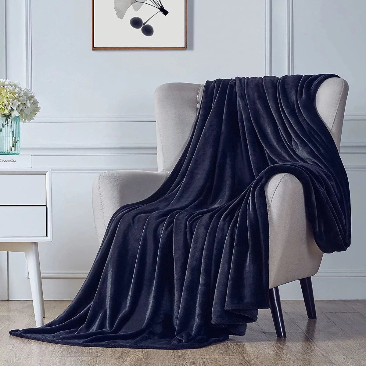 Ultra Soft Microplush Fleece Throw Blanket, 50 x 60, Orange, Machine Washable K902