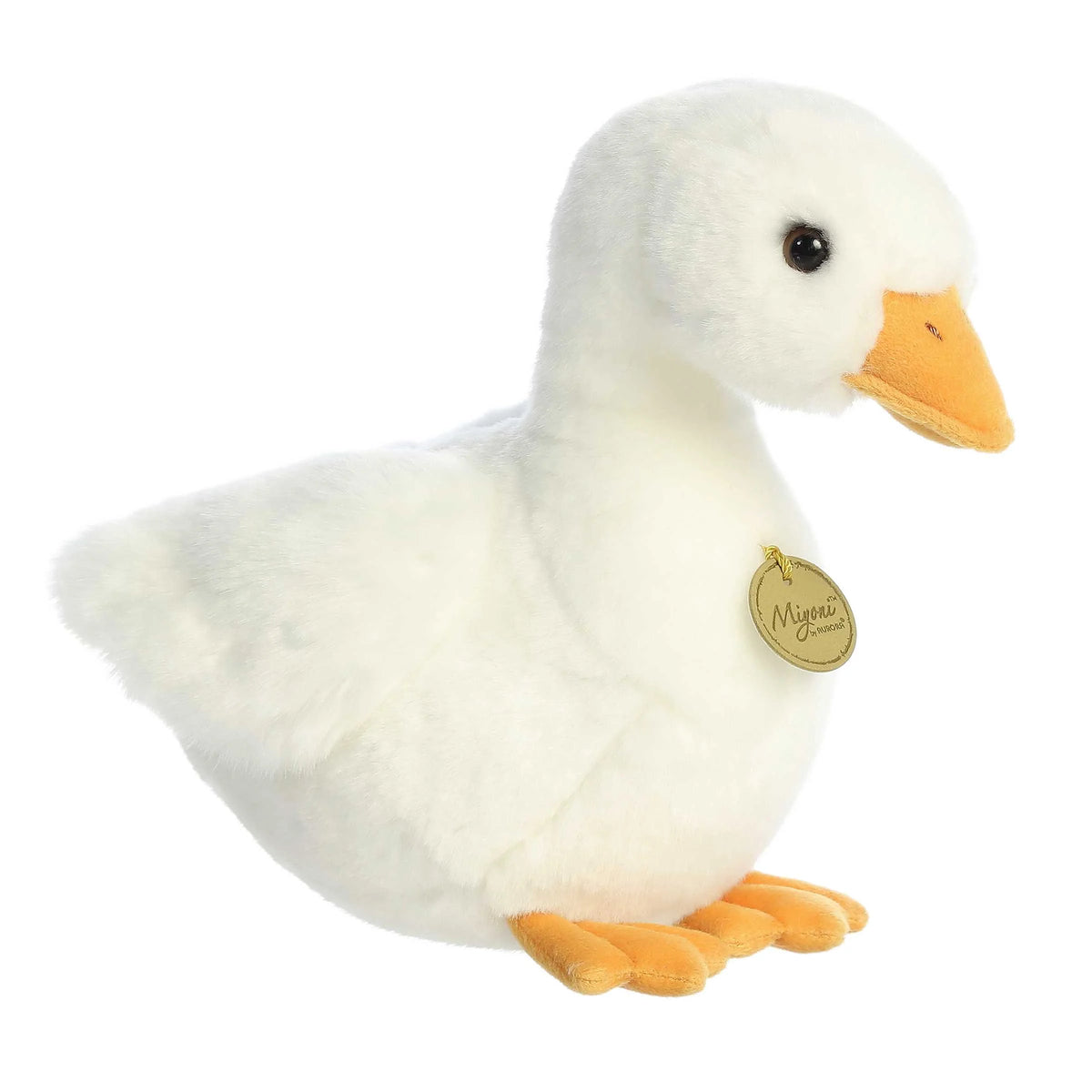 11" White Stuffed Animal Duck H15517