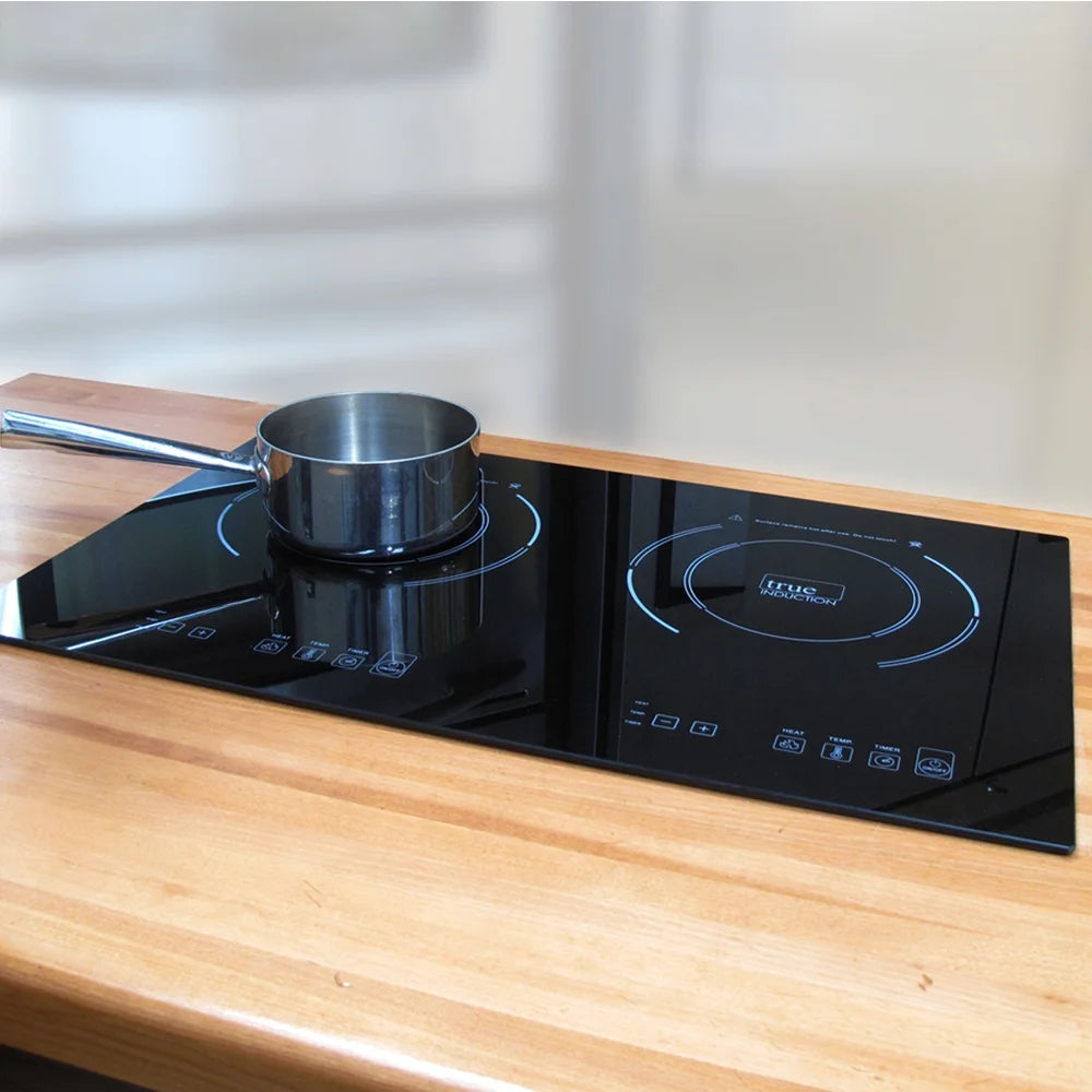 Built-in 23-inch Dual Induction Cooktop Glass-Ceramic Top T267