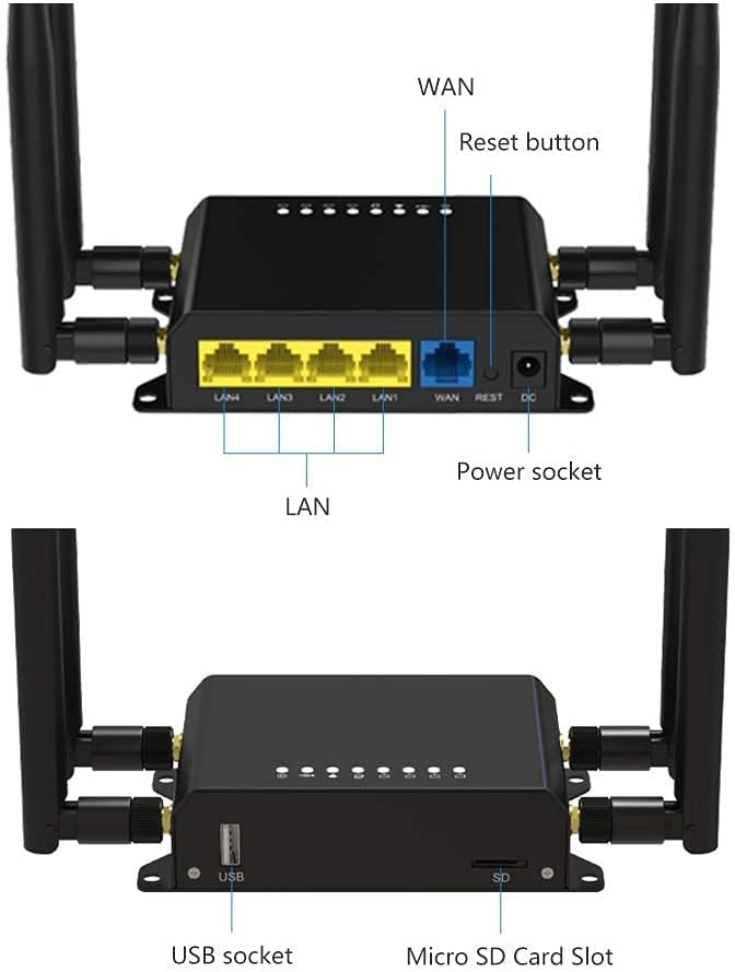4G LTE Router with SIM Card Slot, Pack of 2 N907515